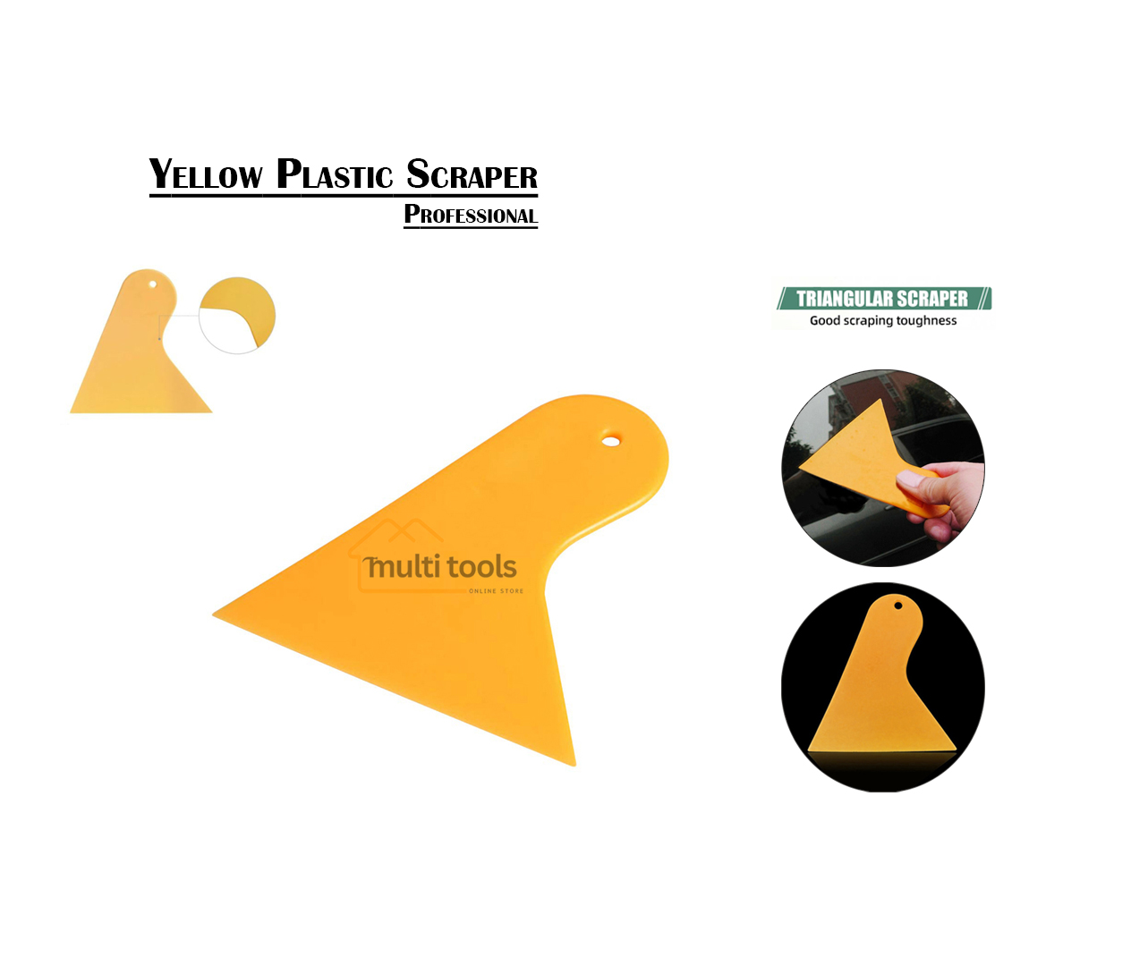 Yellow Plastic Scraper